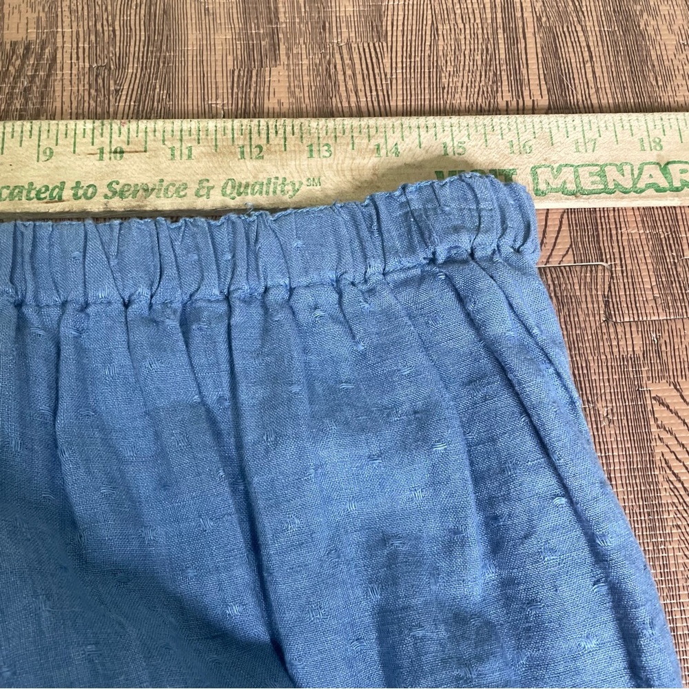 Flax Light Blue Maxi Linen Skirt - Picture 6 of 6
